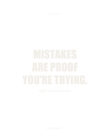 DISCIPLINE™ — Mistakes Are Proof You're Trying Hea - Design artwork