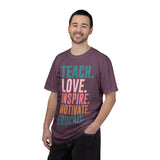 Teacher Life T-Shirt — Teach. Love. Inspire. Motivate. Educate. Graphic Tee