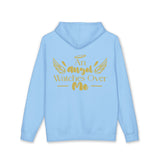 Angel Watches Over Me Hoodie — Gold Script Memorial Pullover - NEXORA Official