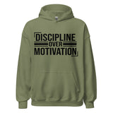 DISCIPLINE OVER MOTIVATION™ Heavyweight Hoodie by NEXORA Official - premium streetwear product photo