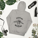 DISCIPLINE OVER MOTIVATION™ Back Print Hoodie by NEXORA Official - premium streetwear product photo