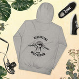 DISCIPLINE OVER MOTIVATION™ Back Print Hoodie by NEXORA Official - premium streetwear product photo