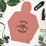 DISCIPLINE OVER MOTIVATION™ Back Print Hoodie by NEXORA Official - premium streetwear product photo