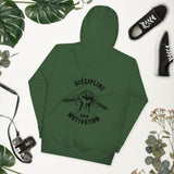 DISCIPLINE OVER MOTIVATION™ Back Print Hoodie by NEXORA Official - premium streetwear product photo