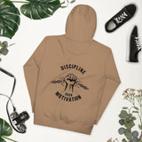 DISCIPLINE OVER MOTIVATION™ Back Print Hoodie by NEXORA Official - premium streetwear product photo