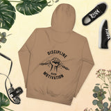 DISCIPLINE OVER MOTIVATION™ Back Print Hoodie by NEXORA Official - premium streetwear product photo