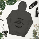 DISCIPLINE OVER MOTIVATION™ Back Print Hoodie by NEXORA Official - premium streetwear product photo