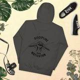 DISCIPLINE OVER MOTIVATION™ Back Print Hoodie by NEXORA Official - premium streetwear product photo