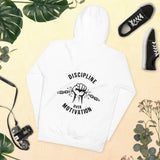 DISCIPLINE OVER MOTIVATION™ Back Print Hoodie by NEXORA Official - premium streetwear product photo