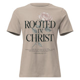 Rooted In Christ Rose Tee | Colossians 2:7 | NEXORA™ by NEXORA Official - premium streetwear product photo