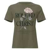 Rooted In Christ Rose Tee | Colossians 2:7 | NEXORA™ by NEXORA Official - premium streetwear product photo
