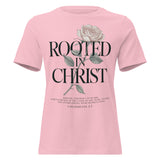 Rooted In Christ Rose Tee | Colossians 2:7 | NEXORA™ by NEXORA Official - premium streetwear product photo